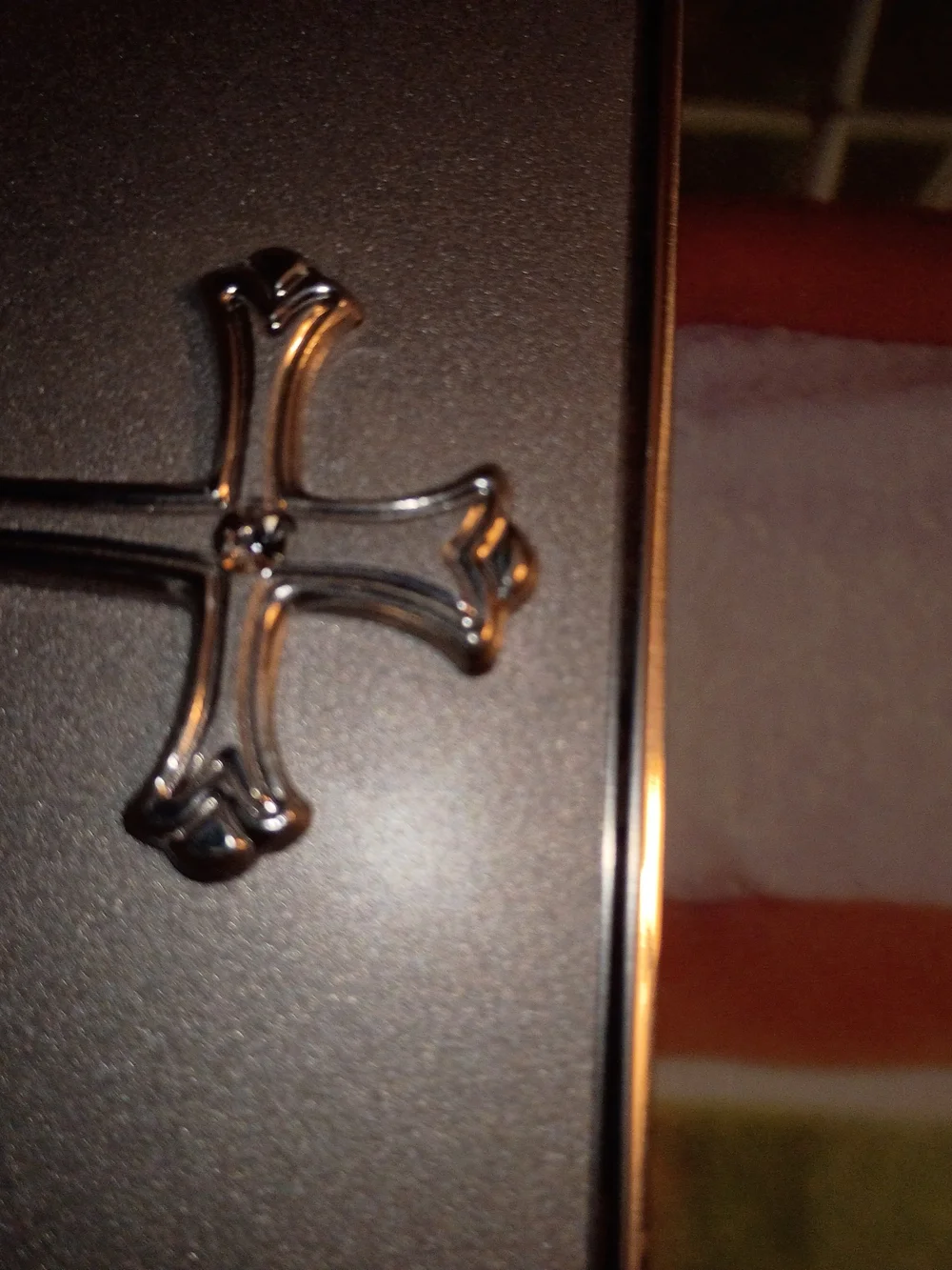 Hallmark Silvery Frame With Cross